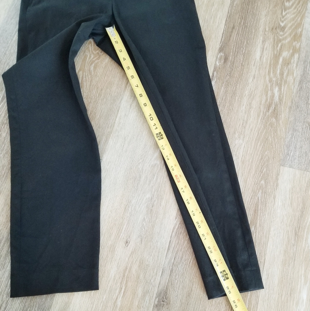 Spanx Polished Slim Straight Leg Womens Pants Rear Pockets Stretch Classic Black - Picture 11 of 13
